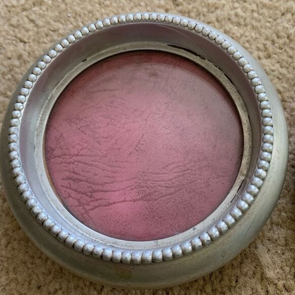 2 Delft Mid Century Aluminum Drink Coasters Crest Silver Mfg. - Picture 3 of 8